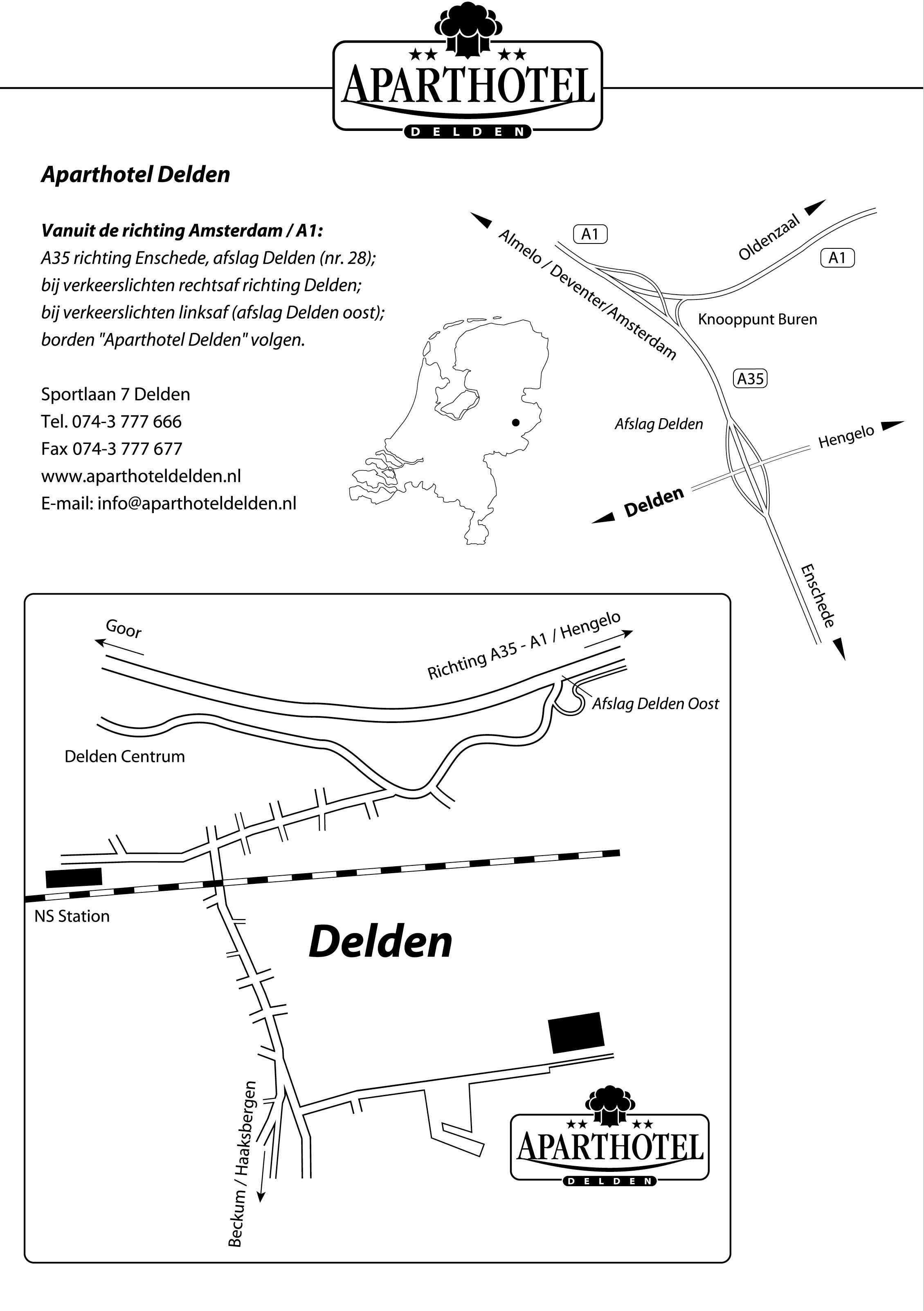 Aparthotel Delden-Twente nabij Enschede, Hengelo, Almelo. Oldenzaal